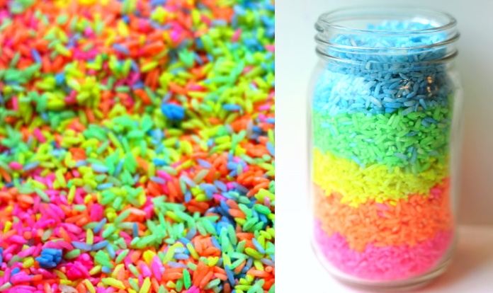 Arco iris de arroz