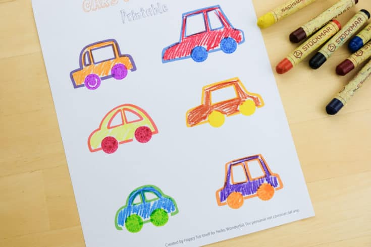 Aprender as cores, letras e números Carros para aprender as cores letras e números11