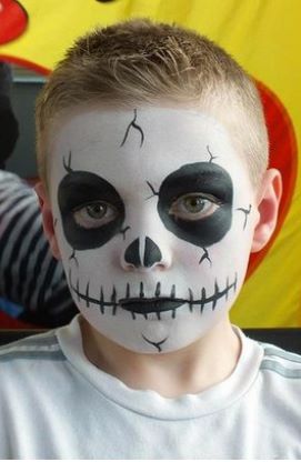 Ideias de maquiagens de Halloween para crianças1