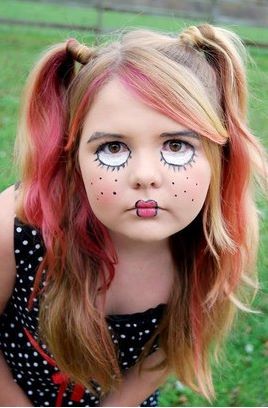 Ideias de maquiagens de Halloween para crianças9