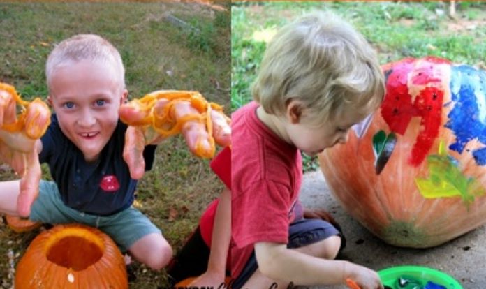 Atividades sensoriais de abóbora para diversão de outono