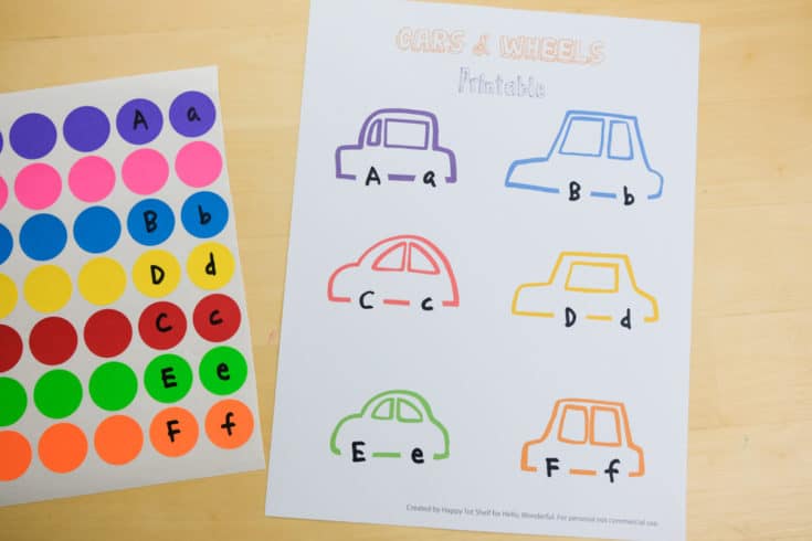 Carros para aprender as cores letras e números6